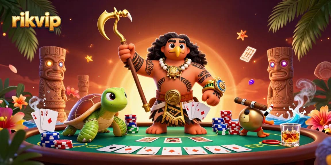 Experience the thrill of winning at rikvip with vibrant poker action and dynamic characters.