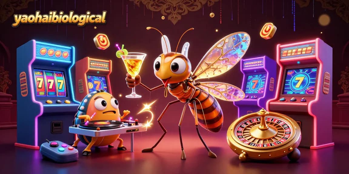 Engage with yaohaibiological's vibrant casino scene featuring unique characters and exciting gaming elements.