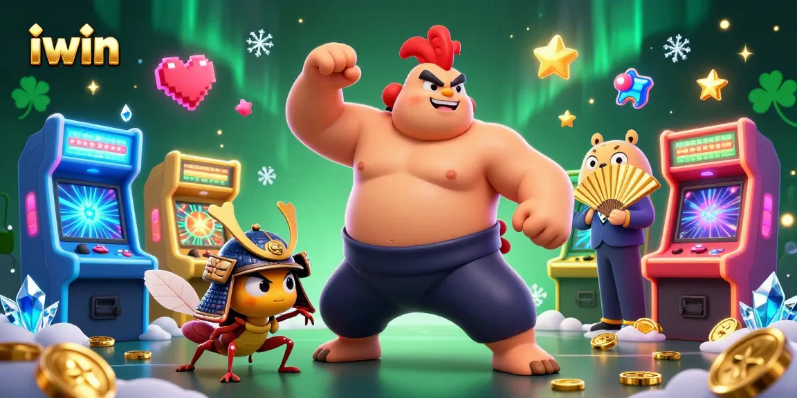 Experience iwin’s thrilling gameplay with vivid characters in a captivating casino scene.