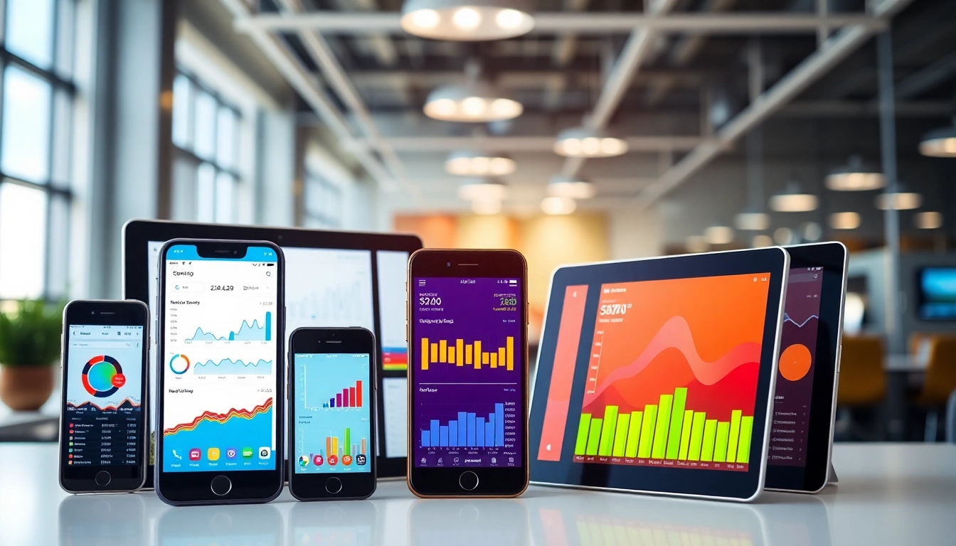 Analyze app intelligence tools through engaging dashboards in a modern workspace.