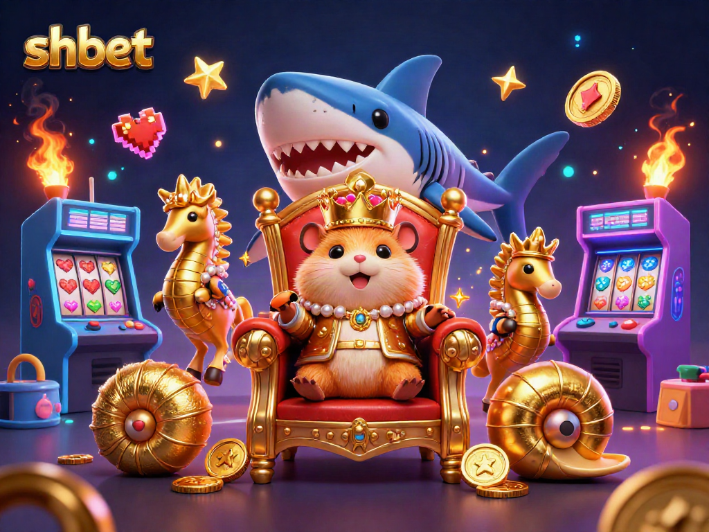 Engage in exciting betting with shbet's dynamic scene featuring colorful gaming and casino elements.