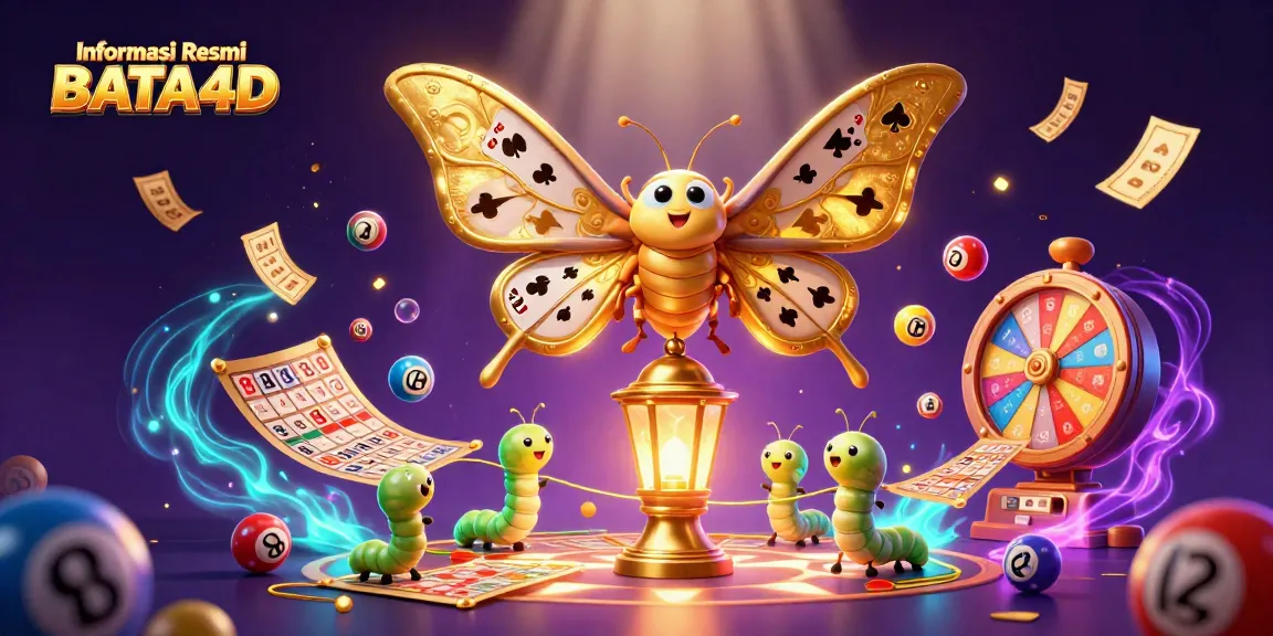 Experience engaging casino gaming with Informasi Resmi BATA4D in an immersive, colorful illustration.