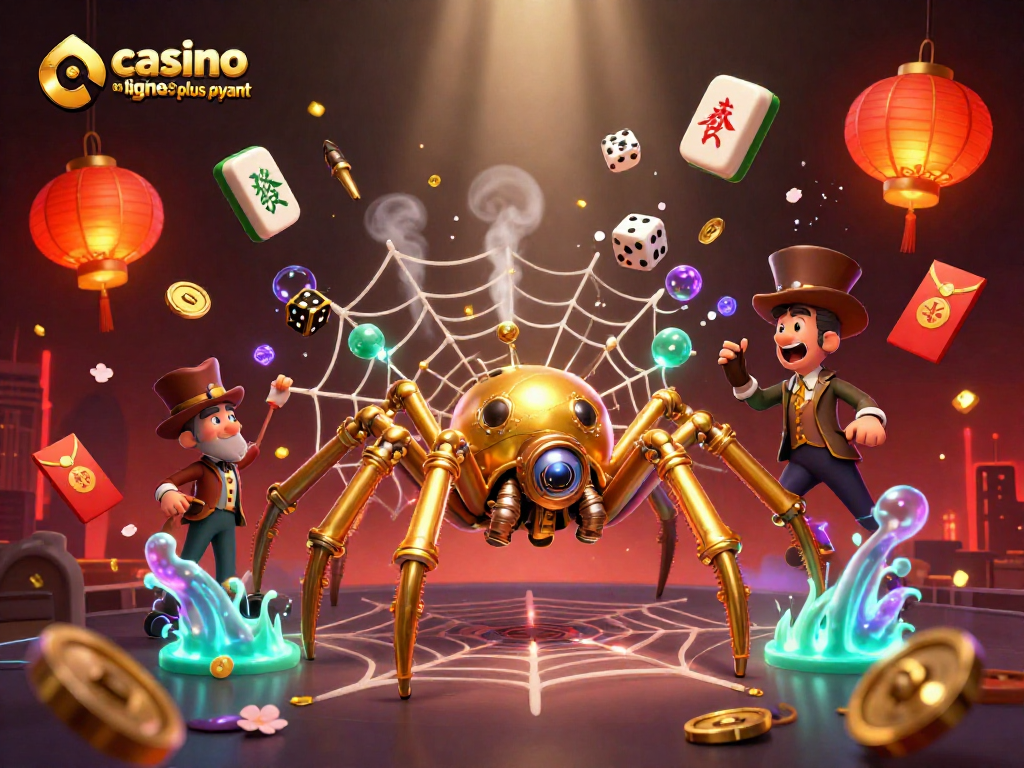 Découvrez le casino en ligne le plus payant avec une illustration captivante et dynamique.