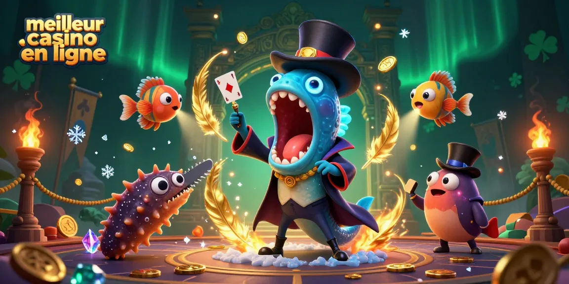 Illustration de l'anguille des profondeurs brillante, le meilleur casino en ligne pour des jeux magiques