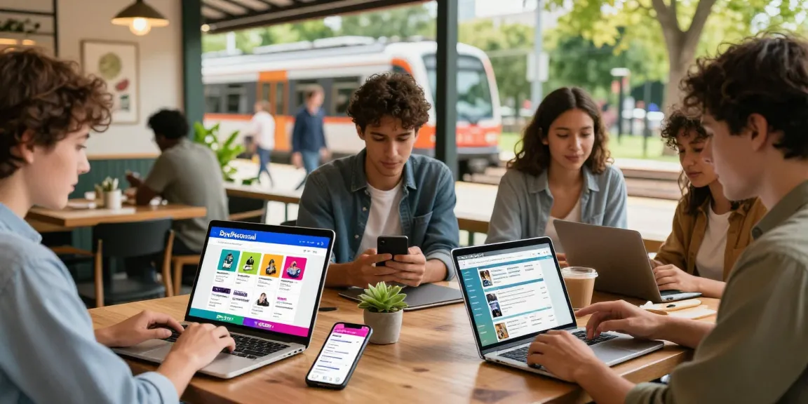 Users engaging with BedPersonal, a trusted platform for free local classifieds ads, showcasing vibrant community interactions in diverse settings.