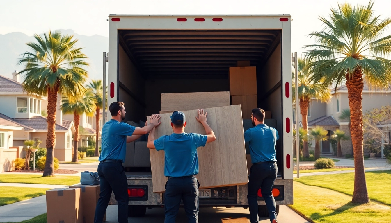 Efficient furniture removal Phoenix services showcasing professional movers loading items.
