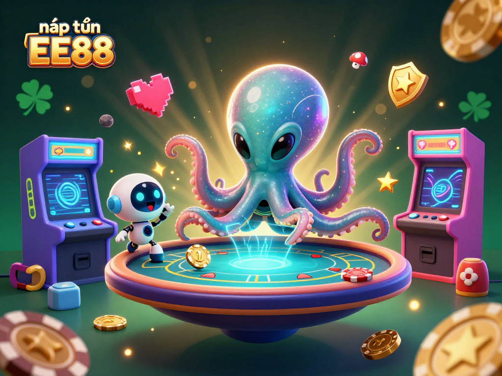 Engage with exciting gambling at nạp tiền EE88 featuring vibrant 3D casino elements.