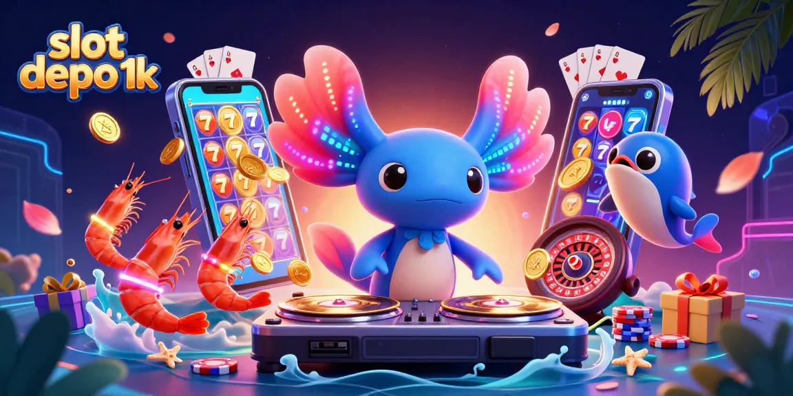 Permainan seru di slot depo 1k dengan ilustrasi menarik menyajikan kesenangan jackpot.