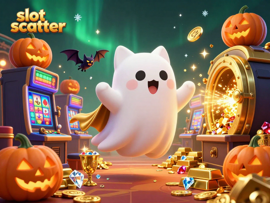 Engage with the thrilling slot scatter experience in a vibrant casino environment filled with treasures.