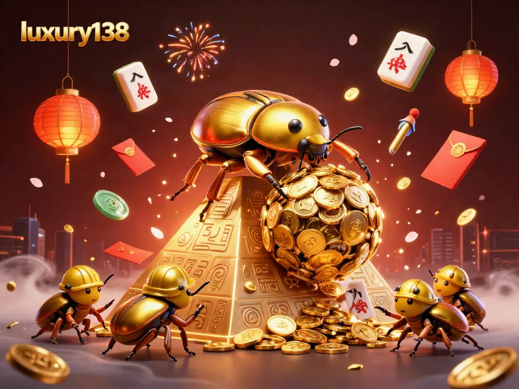 luxury138 mengasah strategi taruhan dengan simbol keberuntungan dan koin emas yang berkilauan