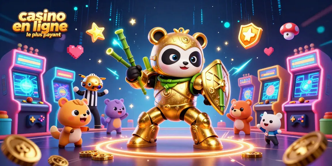 Jouez au casino en ligne le plus payant avec une illustration dynamique et immersive de jeux.