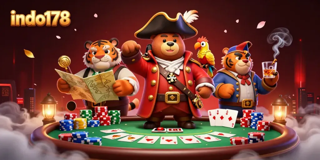 Win big with indo178's exciting poker challenges amidst a thrilling casino atmosphere!