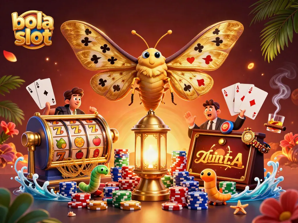 Experience the thrill of bola slot with vibrant casino elements and dynamic characters.