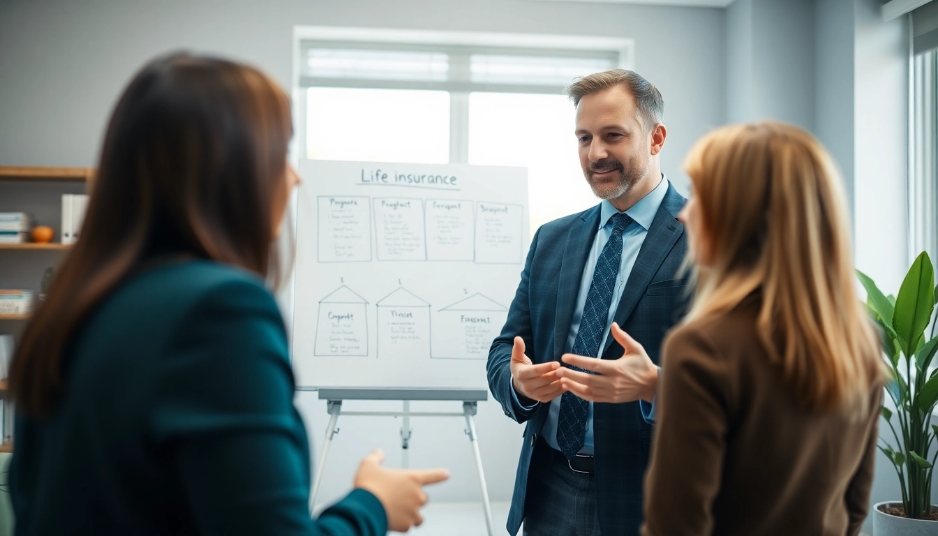 Life insurance explained Canada financial advisor illustrates options for clients