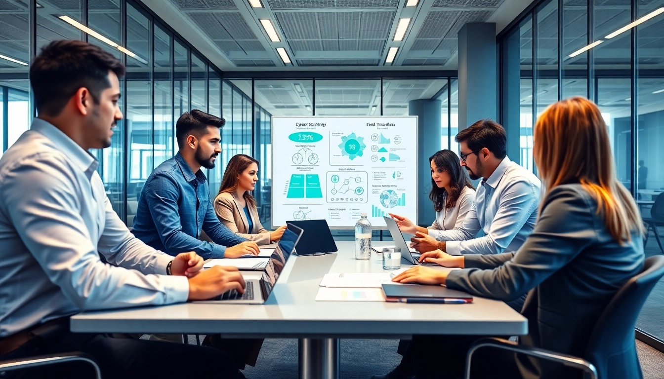 Enhance your security with a cybersmart team collaborating on innovative strategies.