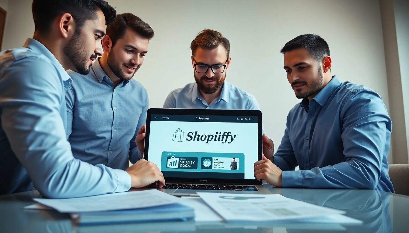 Team working on Custom Shopify development strategies to enhance online stores.